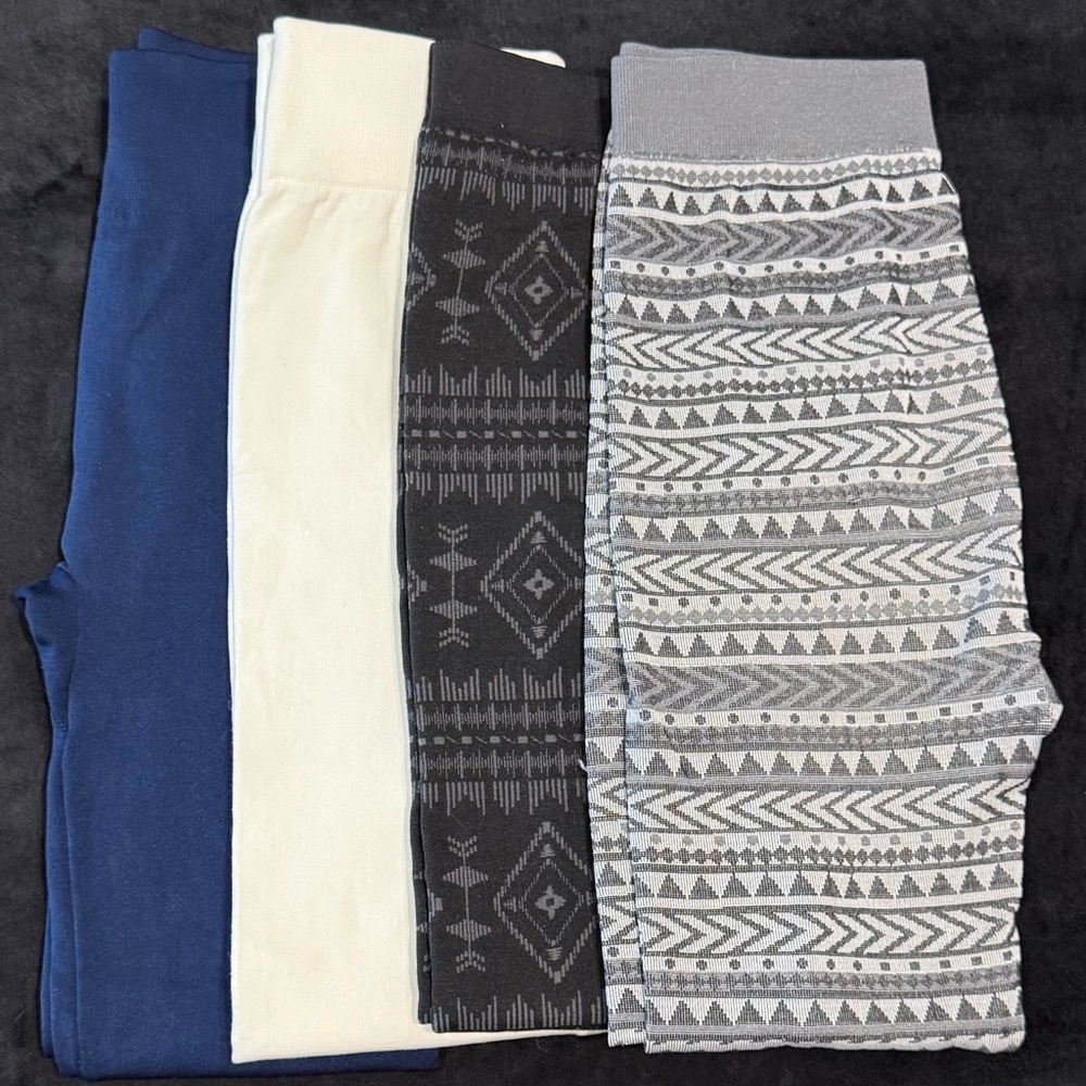 Patterned and Solid Leggings Bundle